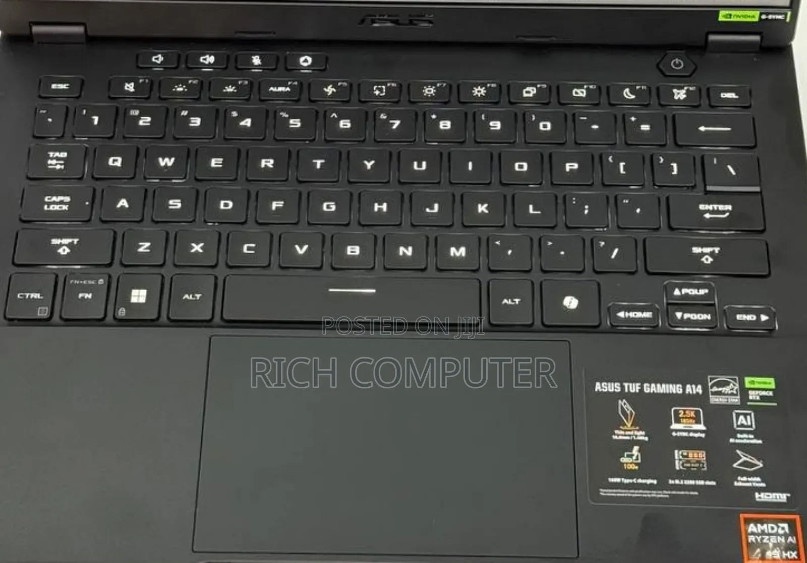 New Laptop Asus TUF Gaming A15 16GB AMD Ryzen 9 SSD 1T