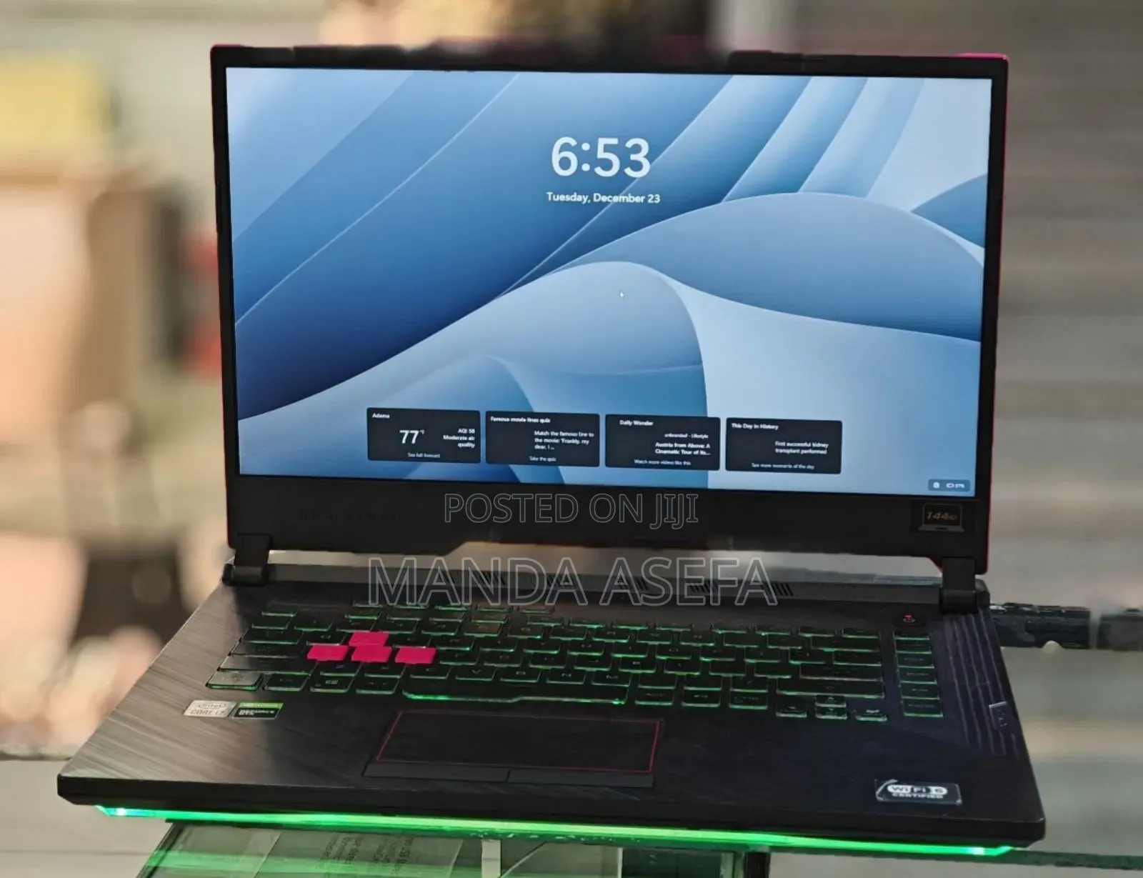 New Laptop Asus ROG Strix G15 32GB Intel Core I7 SSD 1T