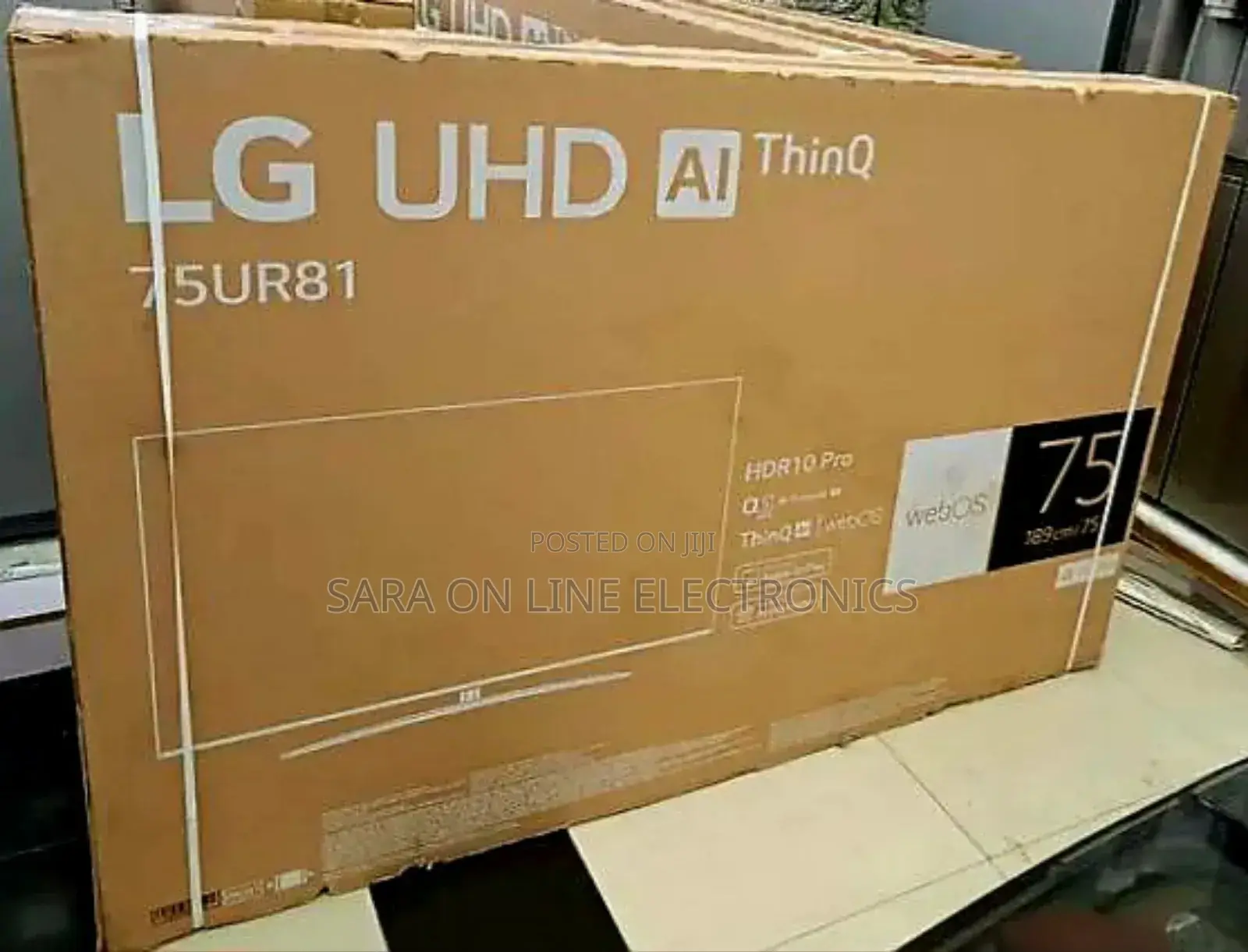 Lg 75" Webos Hub Uhd Smart Tv New Model Free Delivery