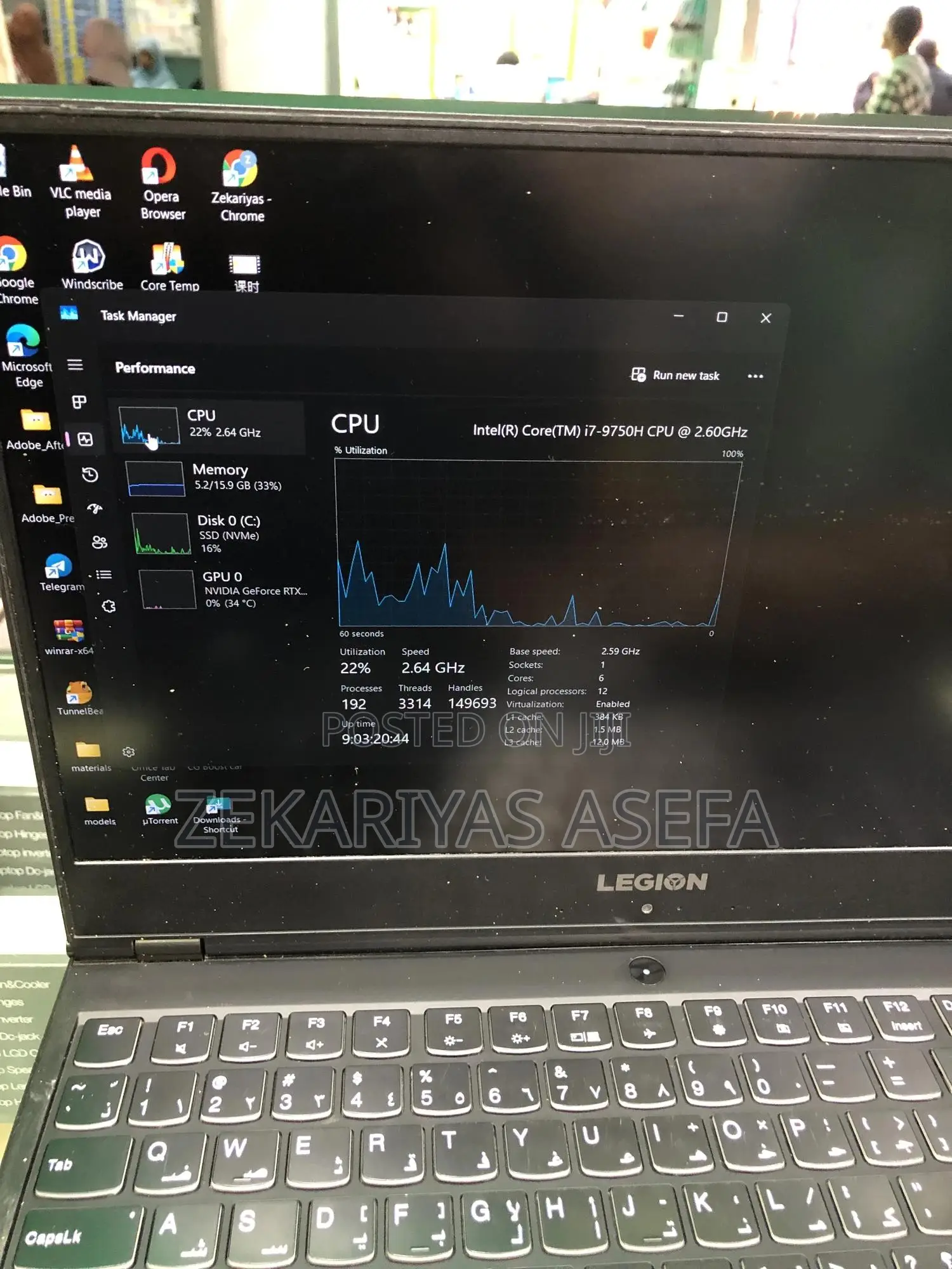 Laptop Lenovo Legion 5 16GB Intel Core i7 SSD 500GB