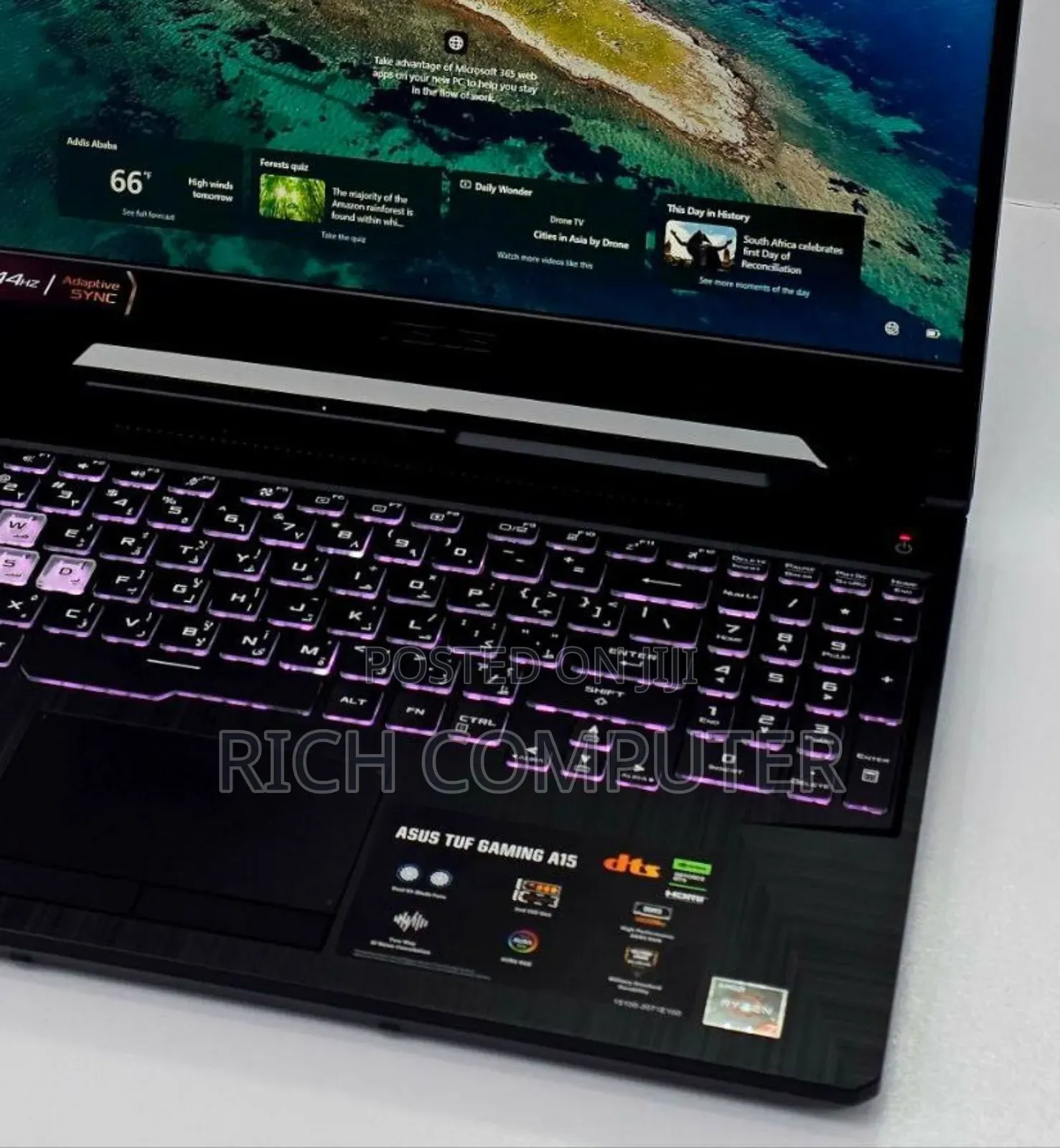 New Laptop Asus TUF Gaming A15 16GB AMD Ryzen 7 SSD 512GB