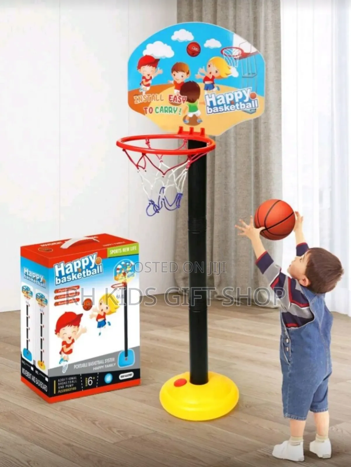 Portable Adjustable Basketball