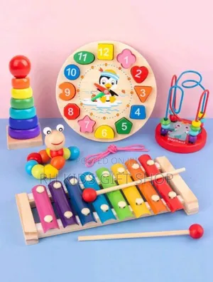Photo - 5 in 1 Wooden Education Set