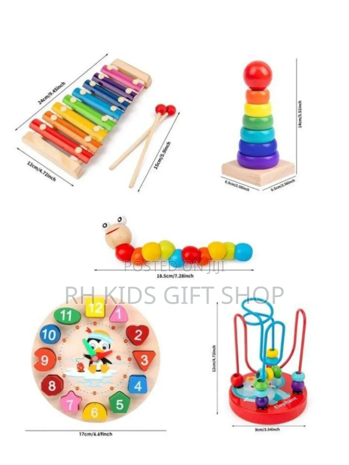 5 in 1 Wooden Education Set