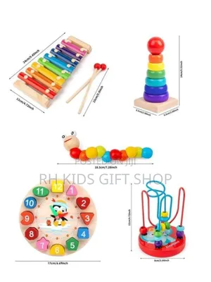 5 in 1 Wooden Education Set