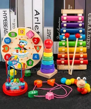 5 in 1 Wooden Education Set