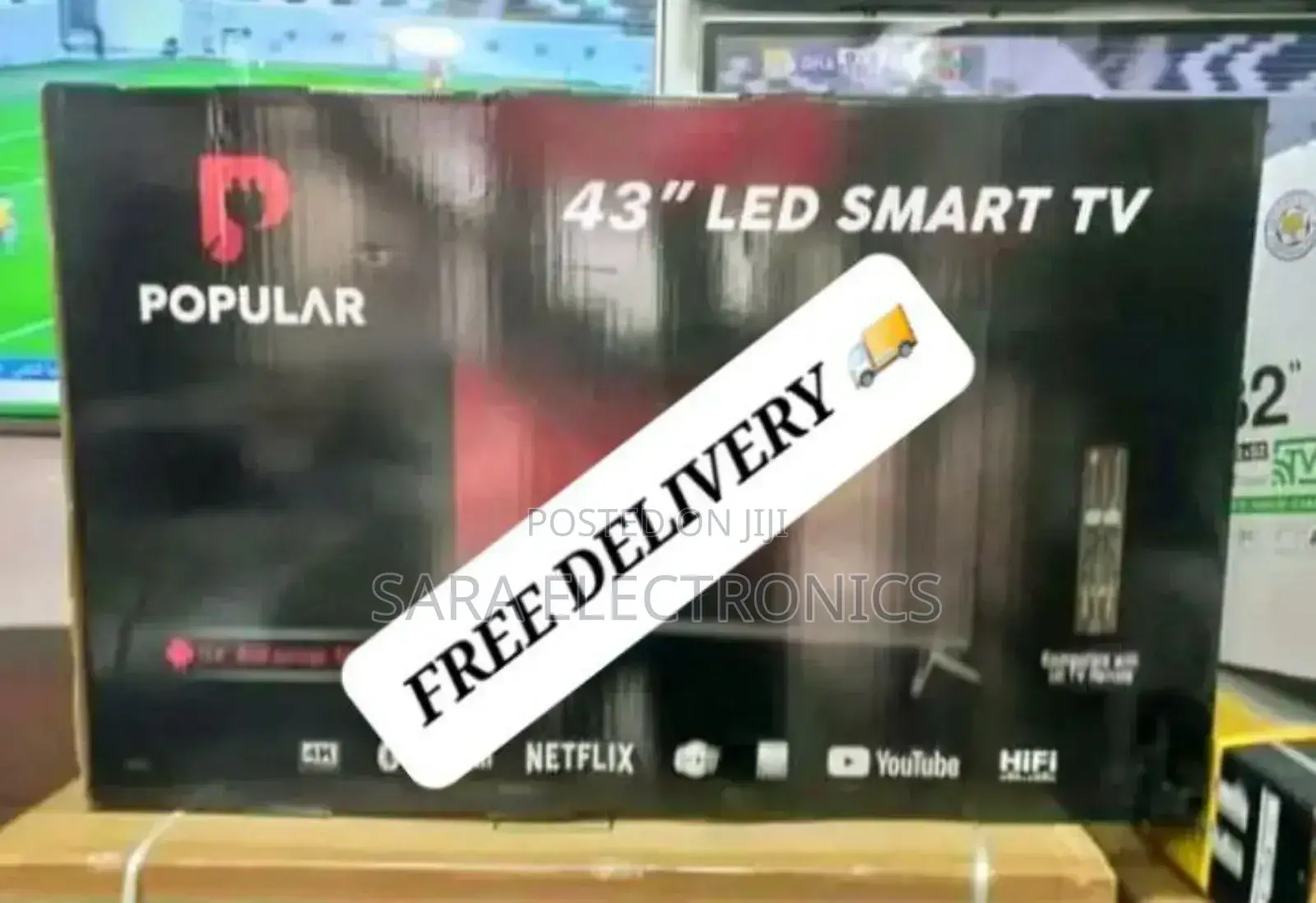 ♤Popular 43" Led Smart Android Tv New Model 5year Warranty