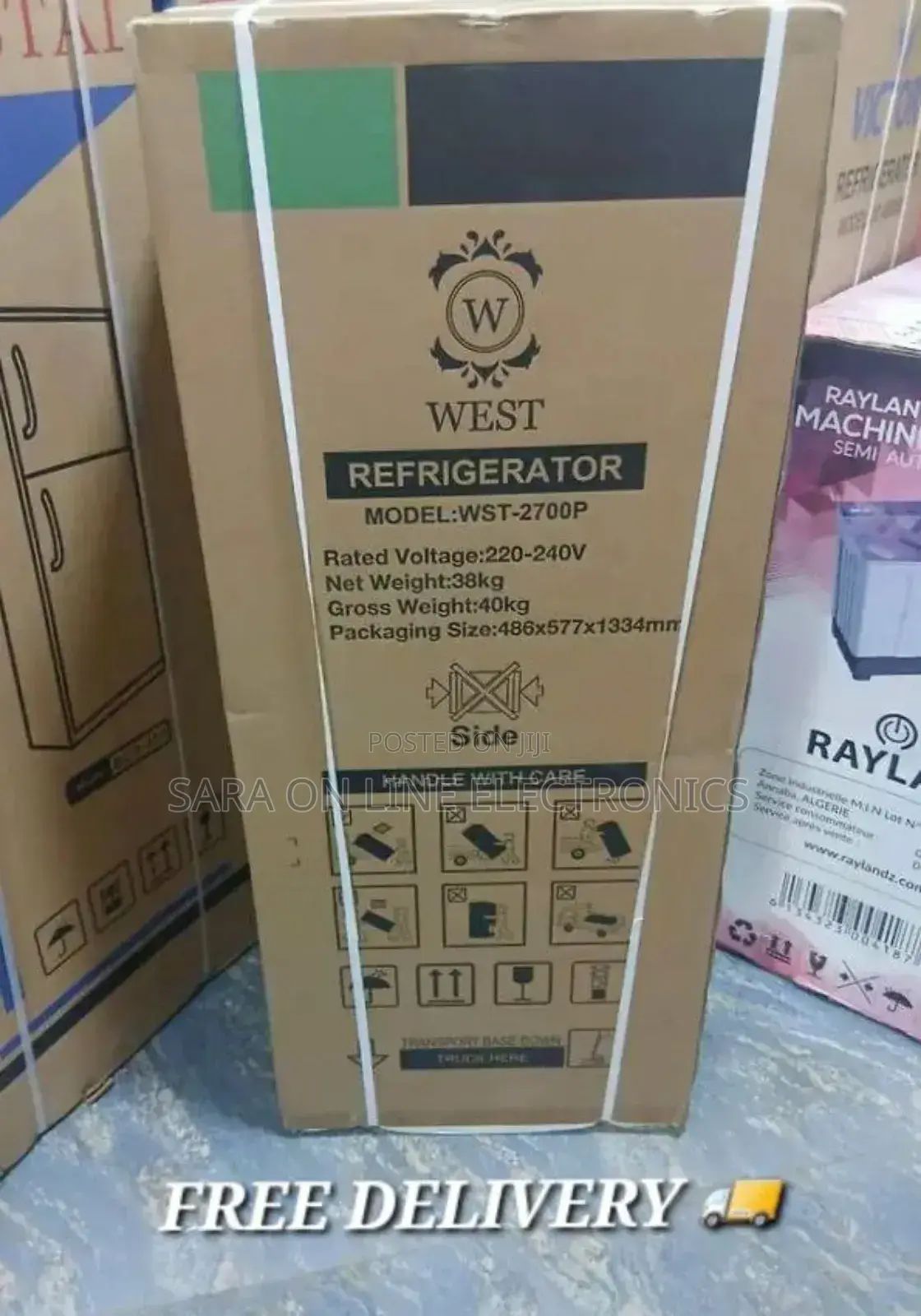 West 270liter Refrigerator [New Brand]Free Delivery