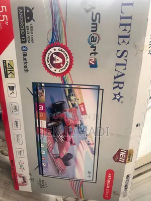 Life Star Smart Tv 55 Inch Andraid Doubel Gelass Adis 2025 Model