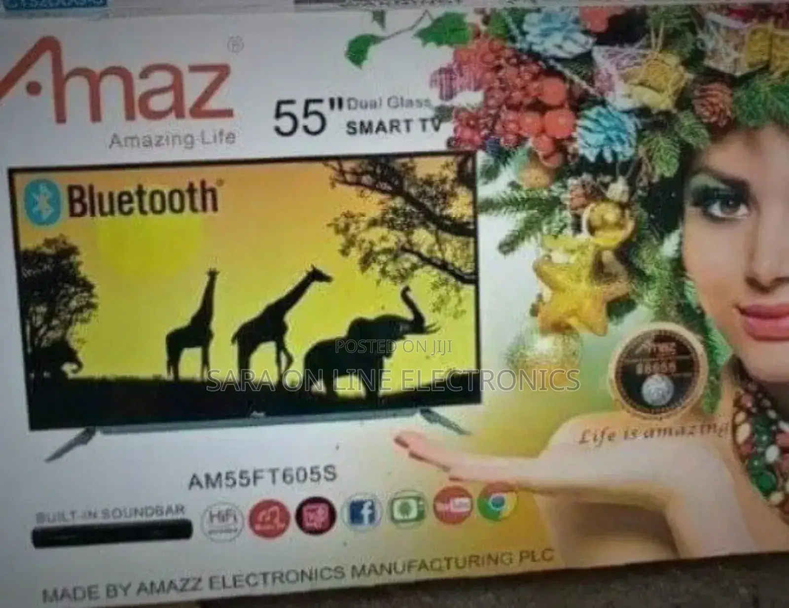 ☆Amaz 65" Uhd Smart Android Tv Free DeliveryNew 2025 Model