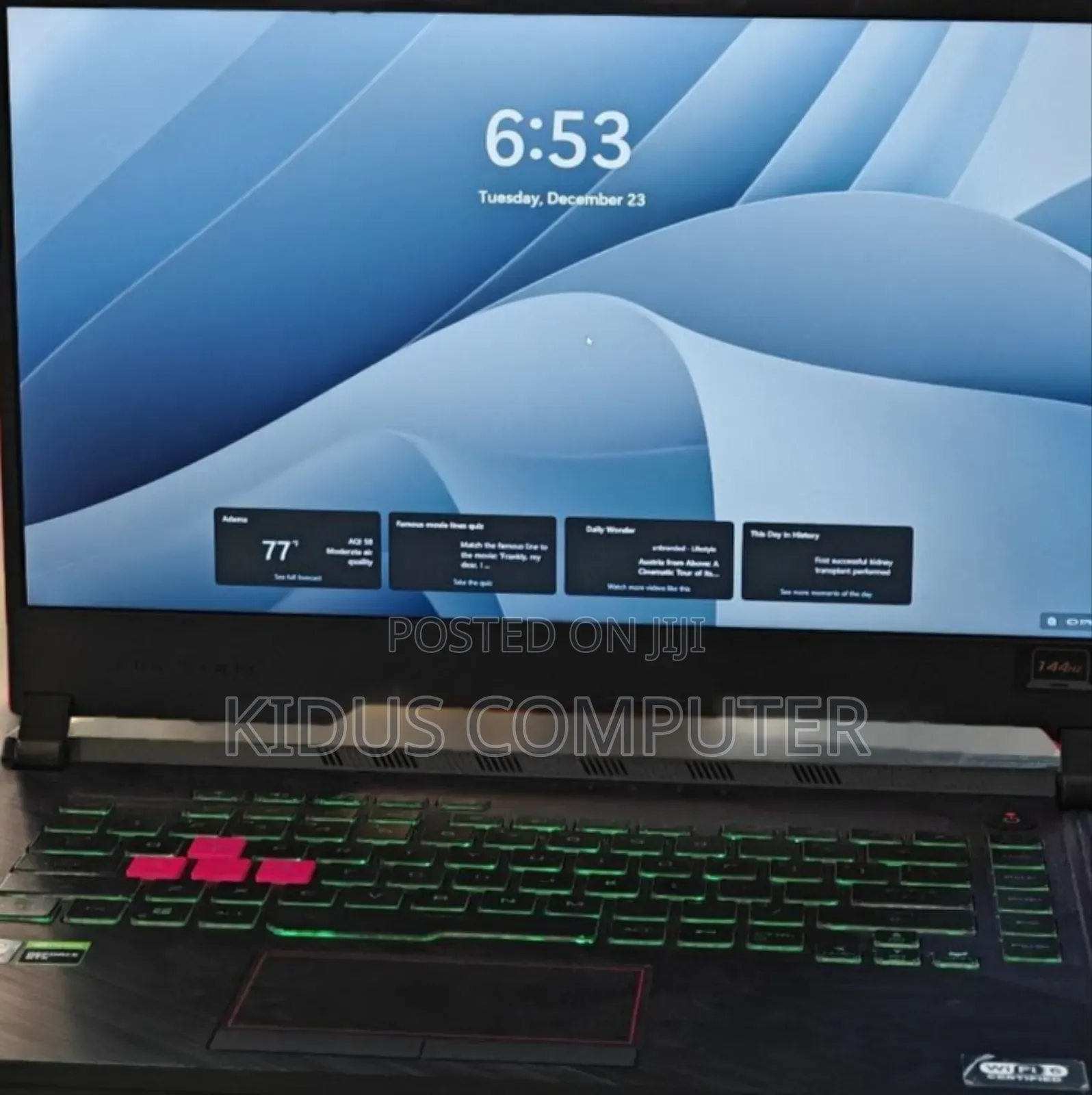 New Laptop Asus ROG Strix G15 32GB Intel Core I7 SSD 512GB