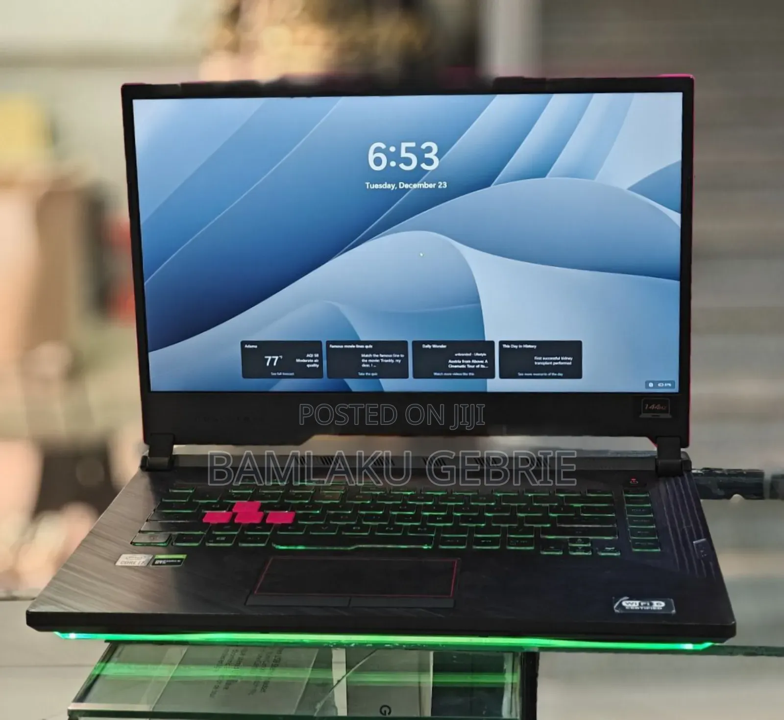 New Laptop Asus ROG Strix G15 32GB Intel Core I7 SSD 512GB