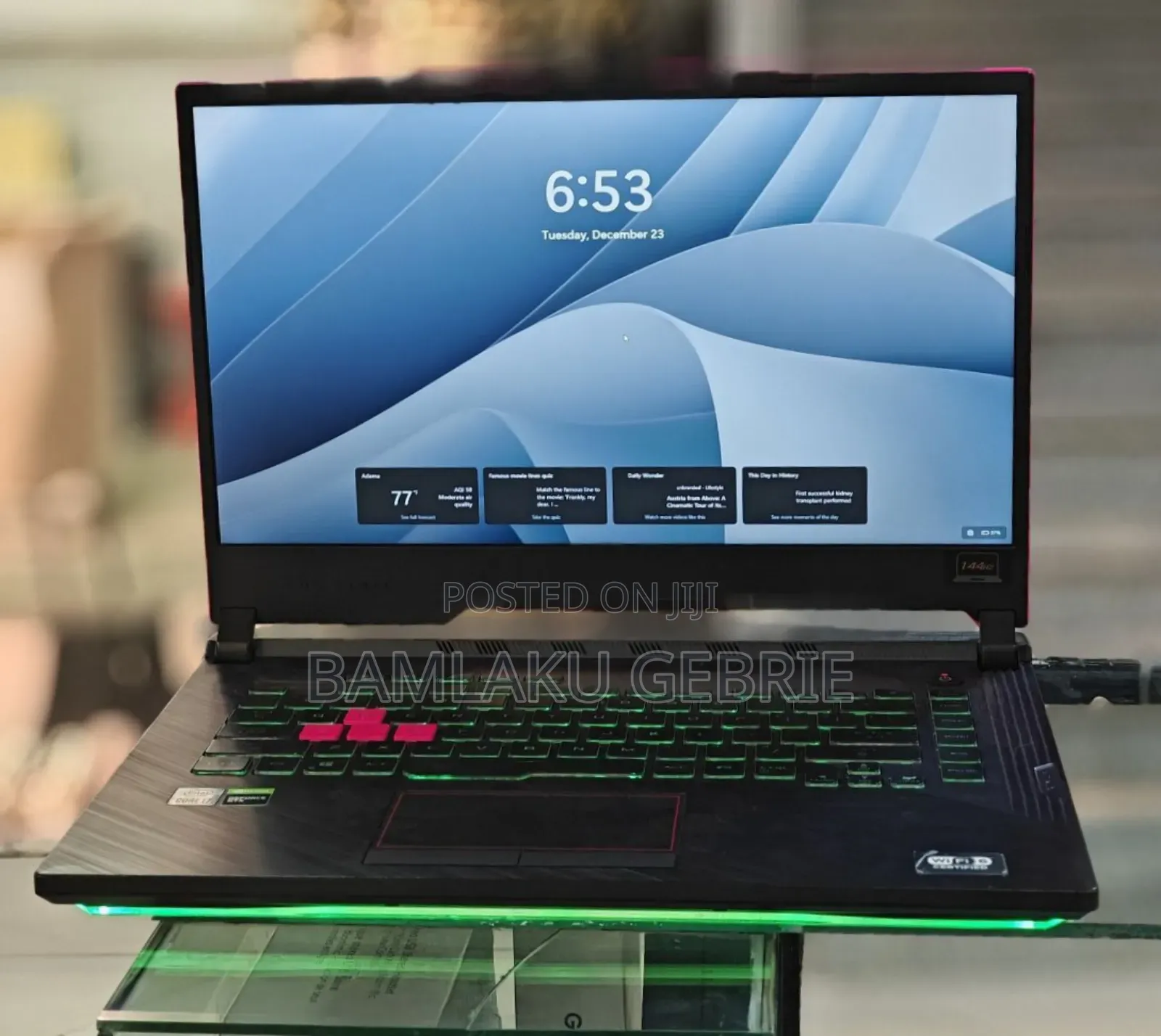 New Laptop Asus ROG Strix G15 32GB Intel Core I7 SSD 512GB