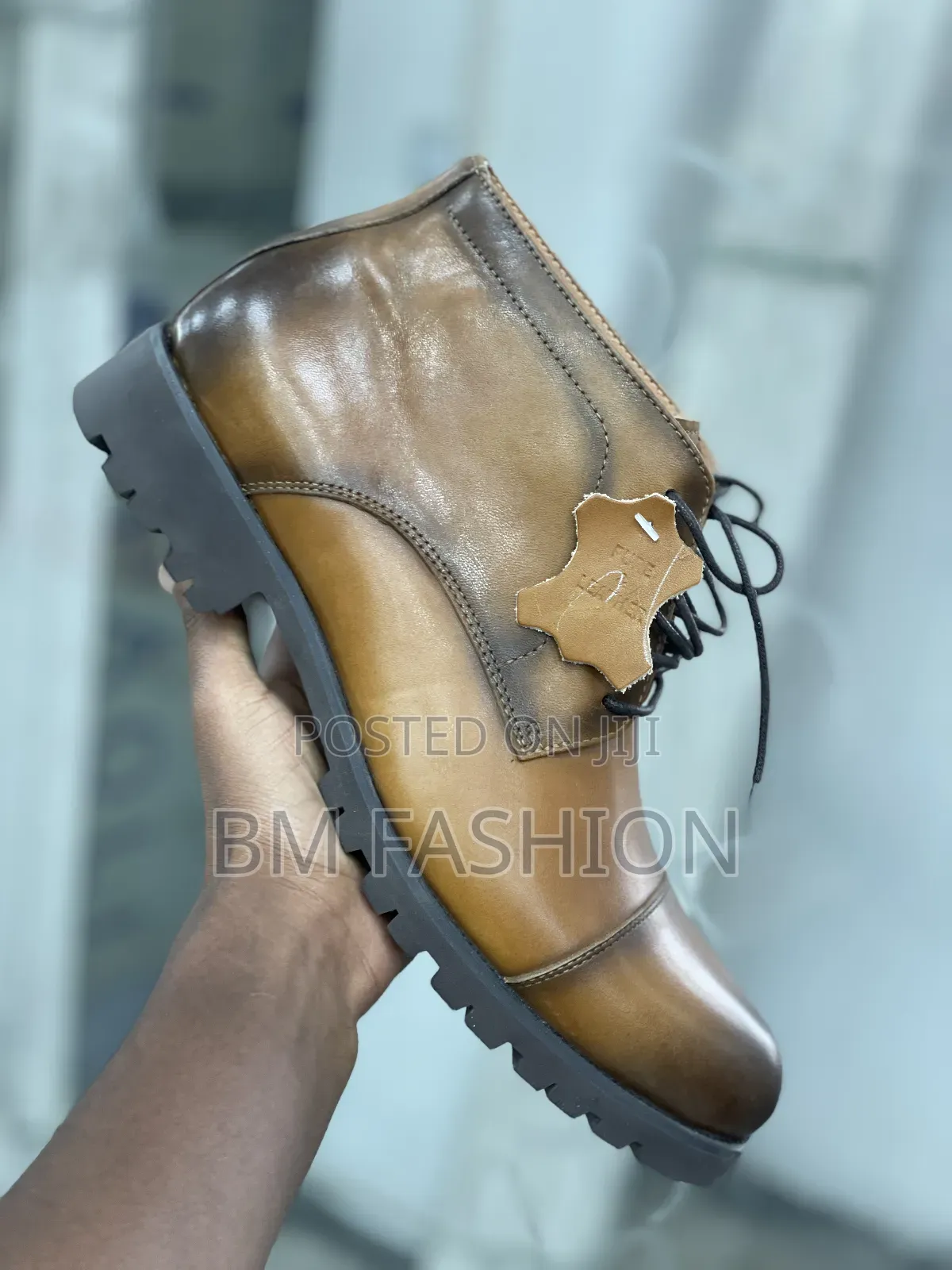 Men's Brow Leather Boots - Holiday Price Offer (With Free Delivery )