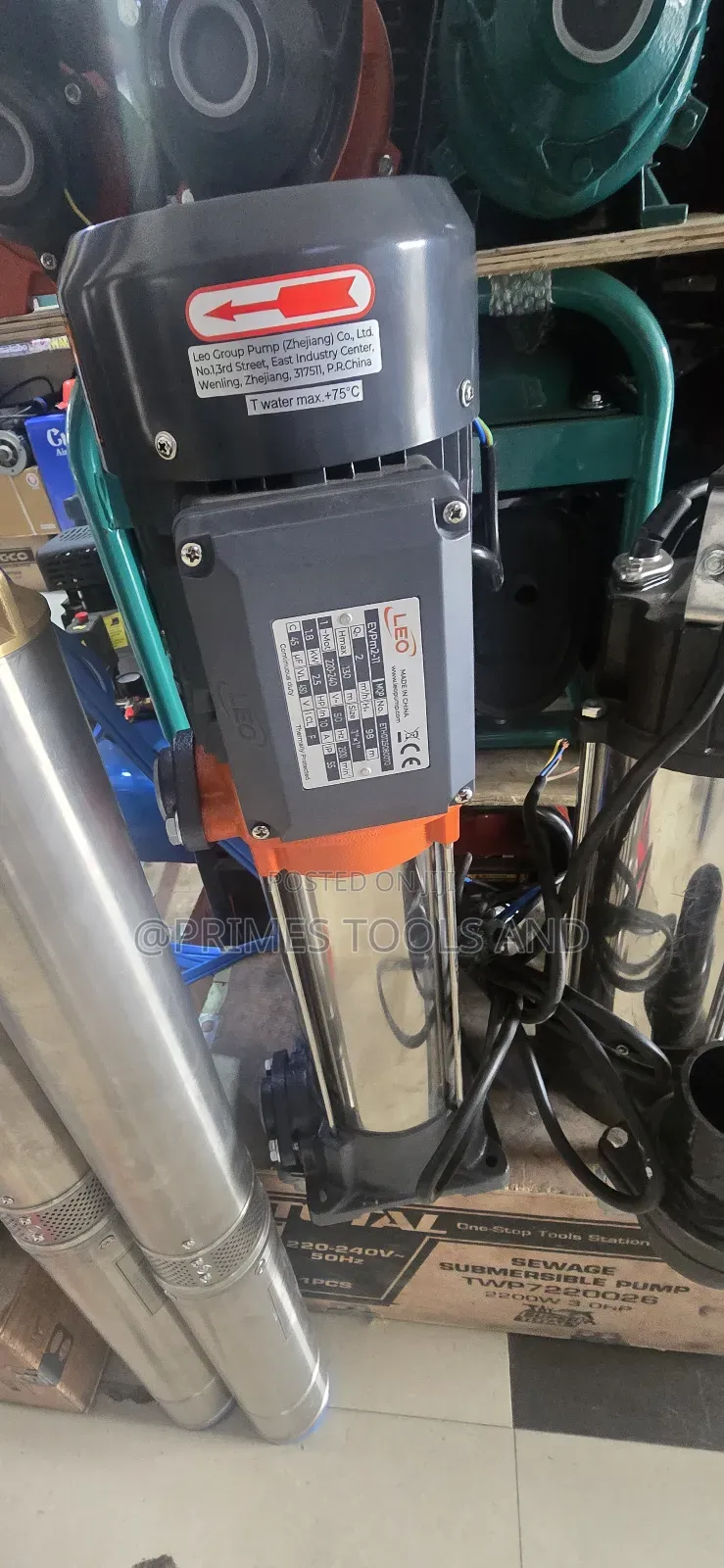 ቨርቲካል መልቲ-ስቴጅ ሴንትሪፉጋል ውሃ ፓምፕ