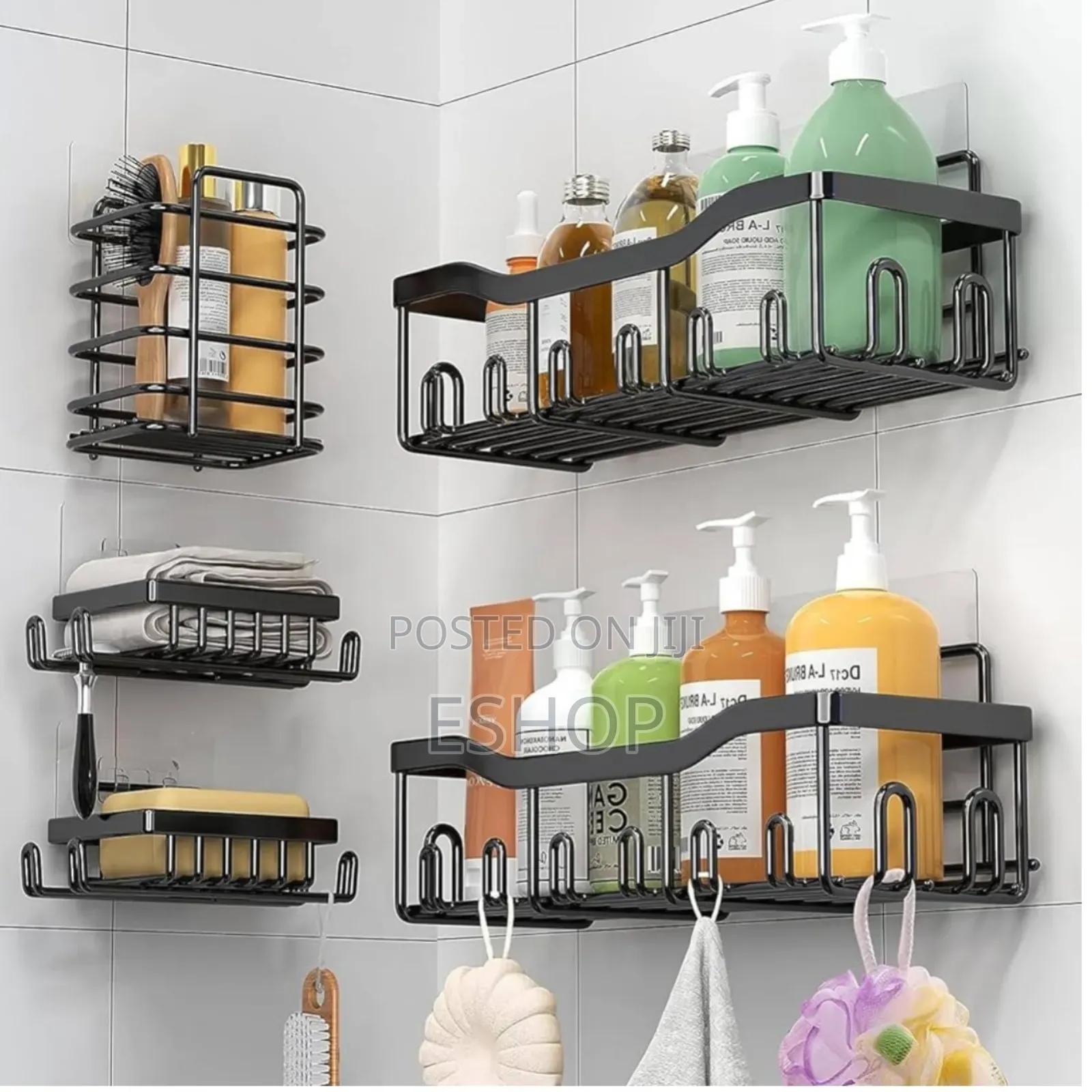 5 Pcs Steel Organizing Storage Rack