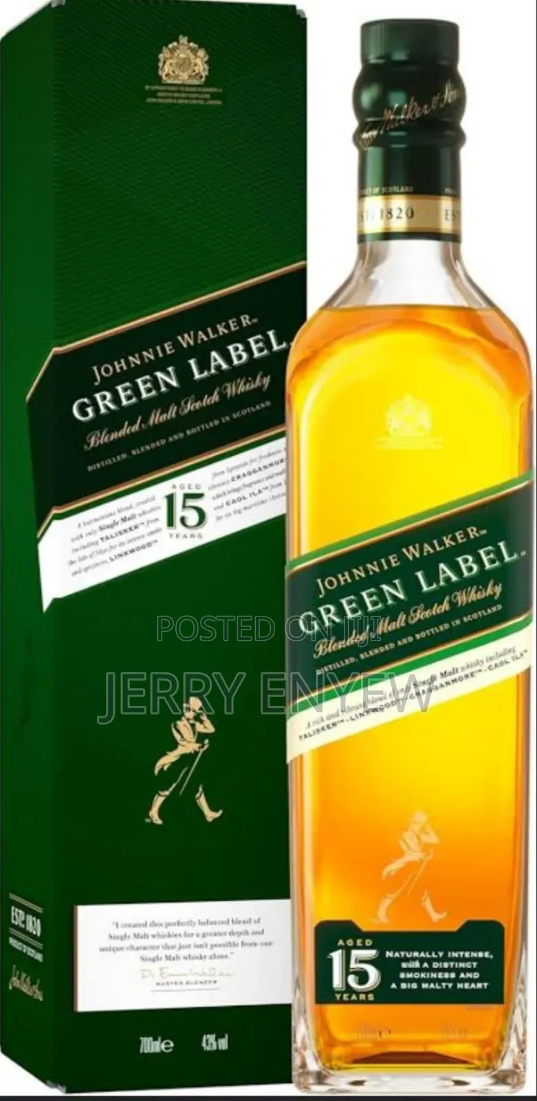 Duty Free Double Black and Green Label Whisky
