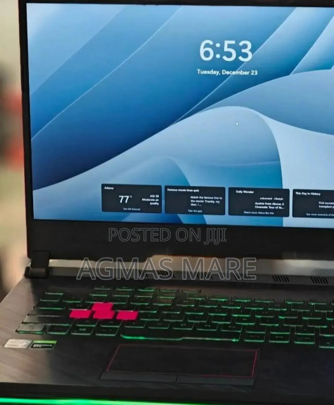 New Laptop Asus ROG Strix G15 32GB Intel Core i7 SSD 512GB