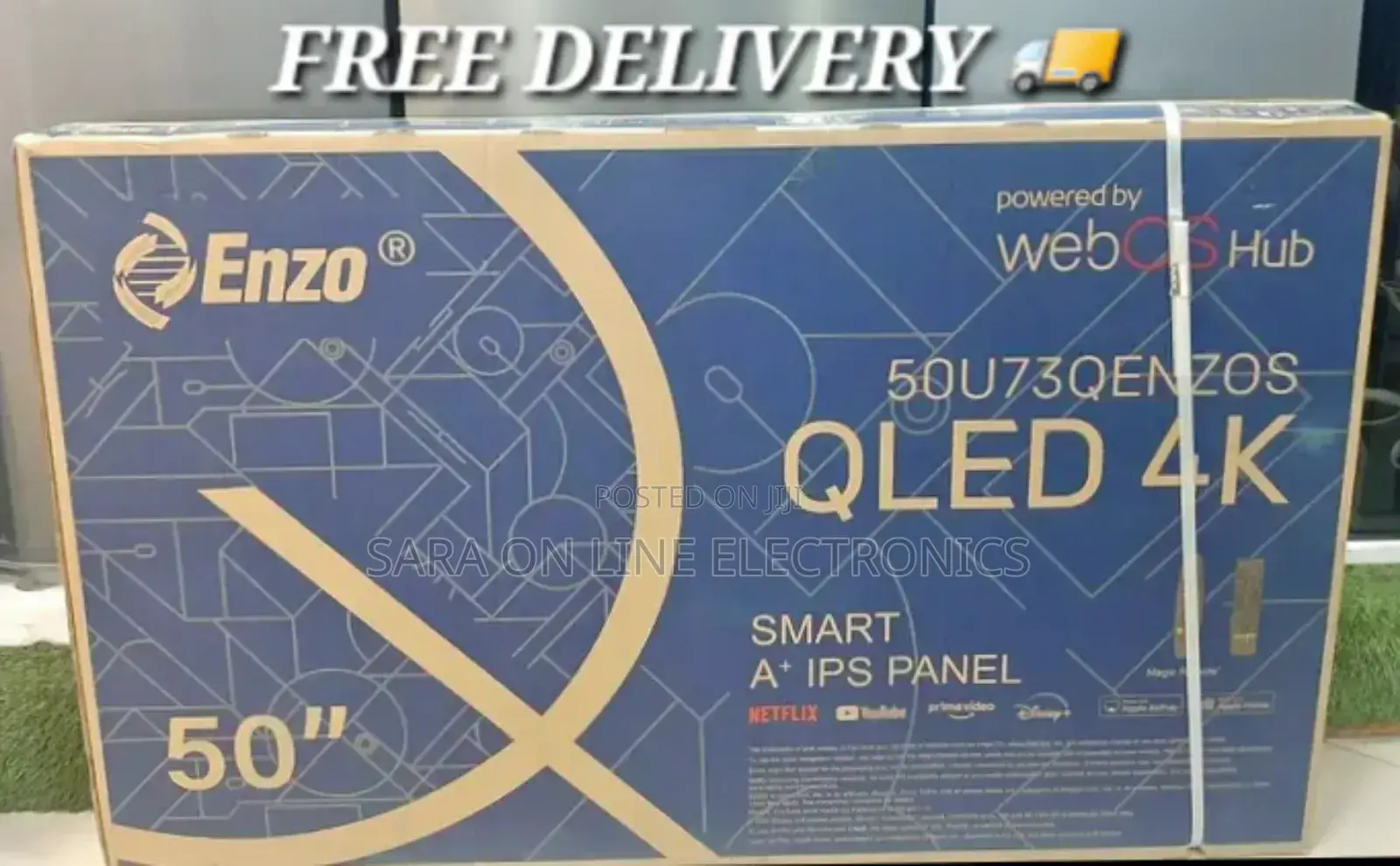◆Enzo 50" Qled Webos Smart Tv New 2025 Model Free Delivery