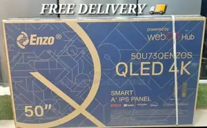 ◆Enzo 50" Qled Webos Smart Tv New 2025 Model Free Delivery