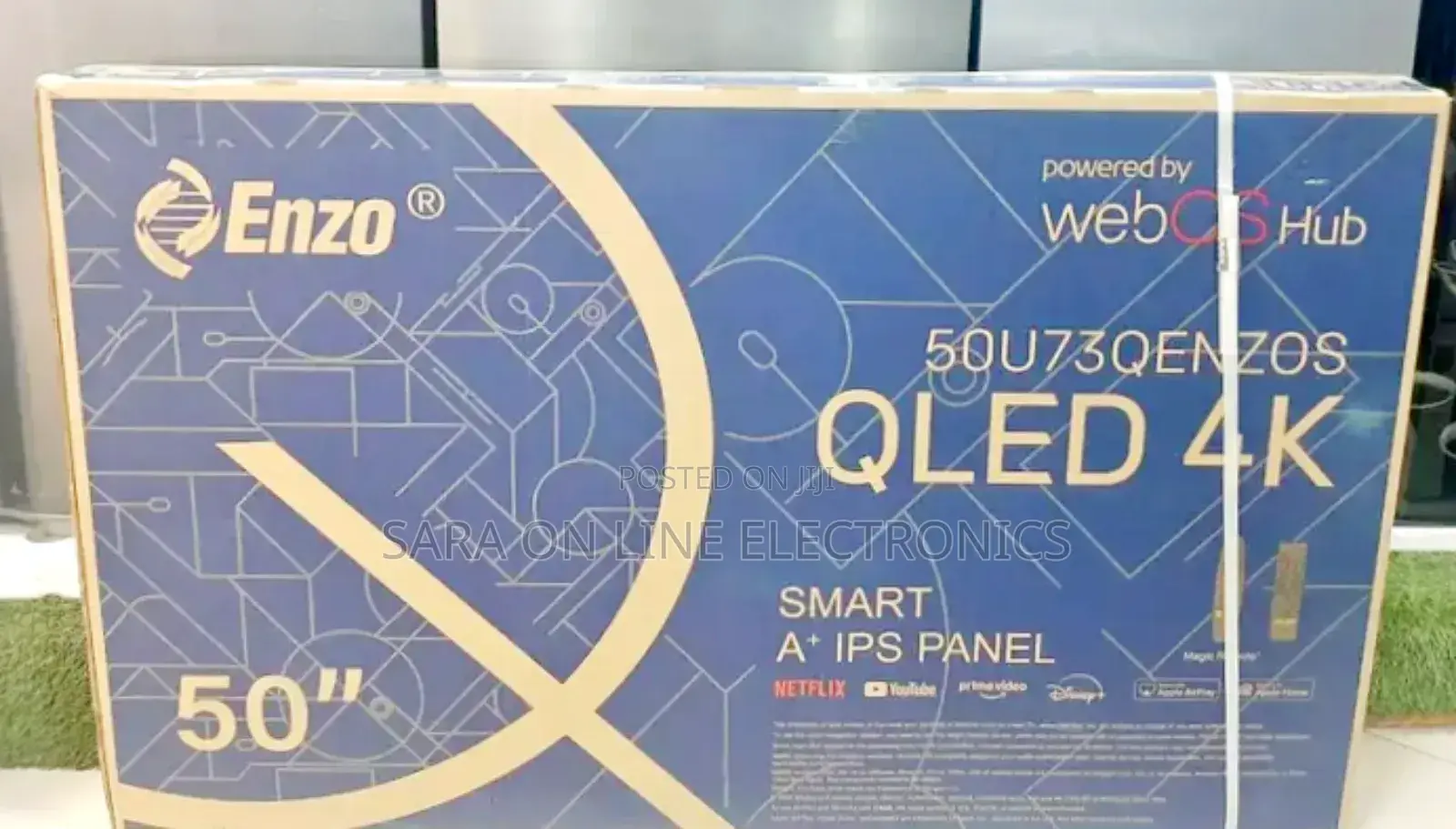 ◆Enzo 50" Qled Webos Smart Tv New 2025 Model Free Delivery
