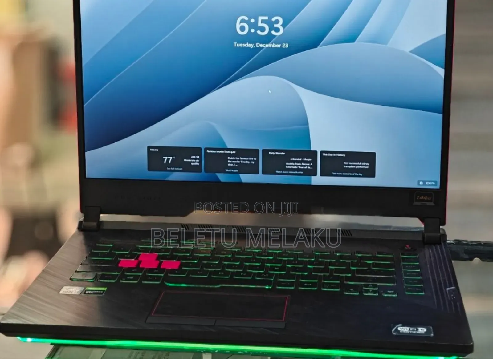 New Laptop Asus ROG Strix G15 32GB Intel Core I7 SSD 512GB