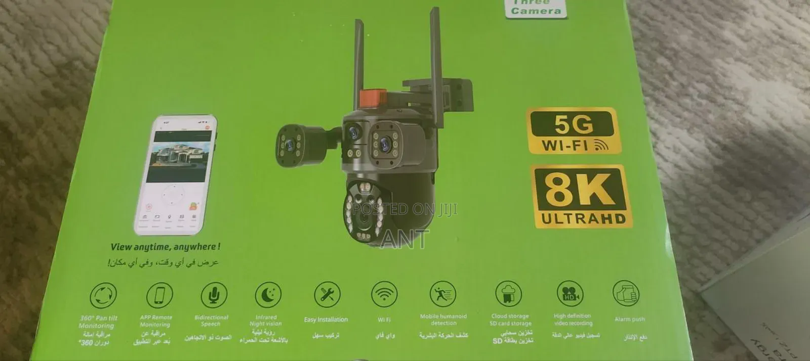 8mp 5g Ultra Hd Solar Dual Lense CCTV Camera