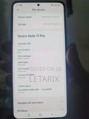 Xiaomi Redmi Note 11 Pro 5G 128 GB Pink