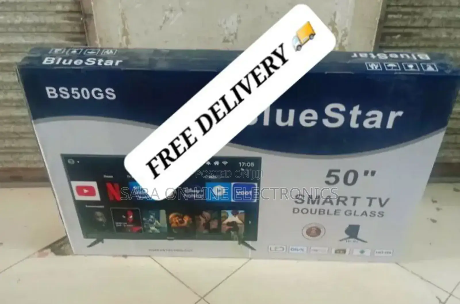☆Blue Star 50" Double Glass Uhd Tv 10year Real Warranty