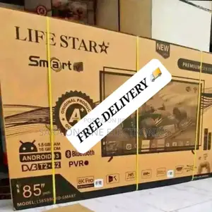Life Star 85" New Model Uhd Android Smart Tv Free Delivery