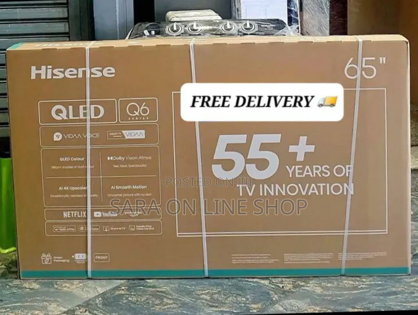 ♤Hisense 65" Qled Q6series Uhd Smart TvNew Model◆Free Delivery