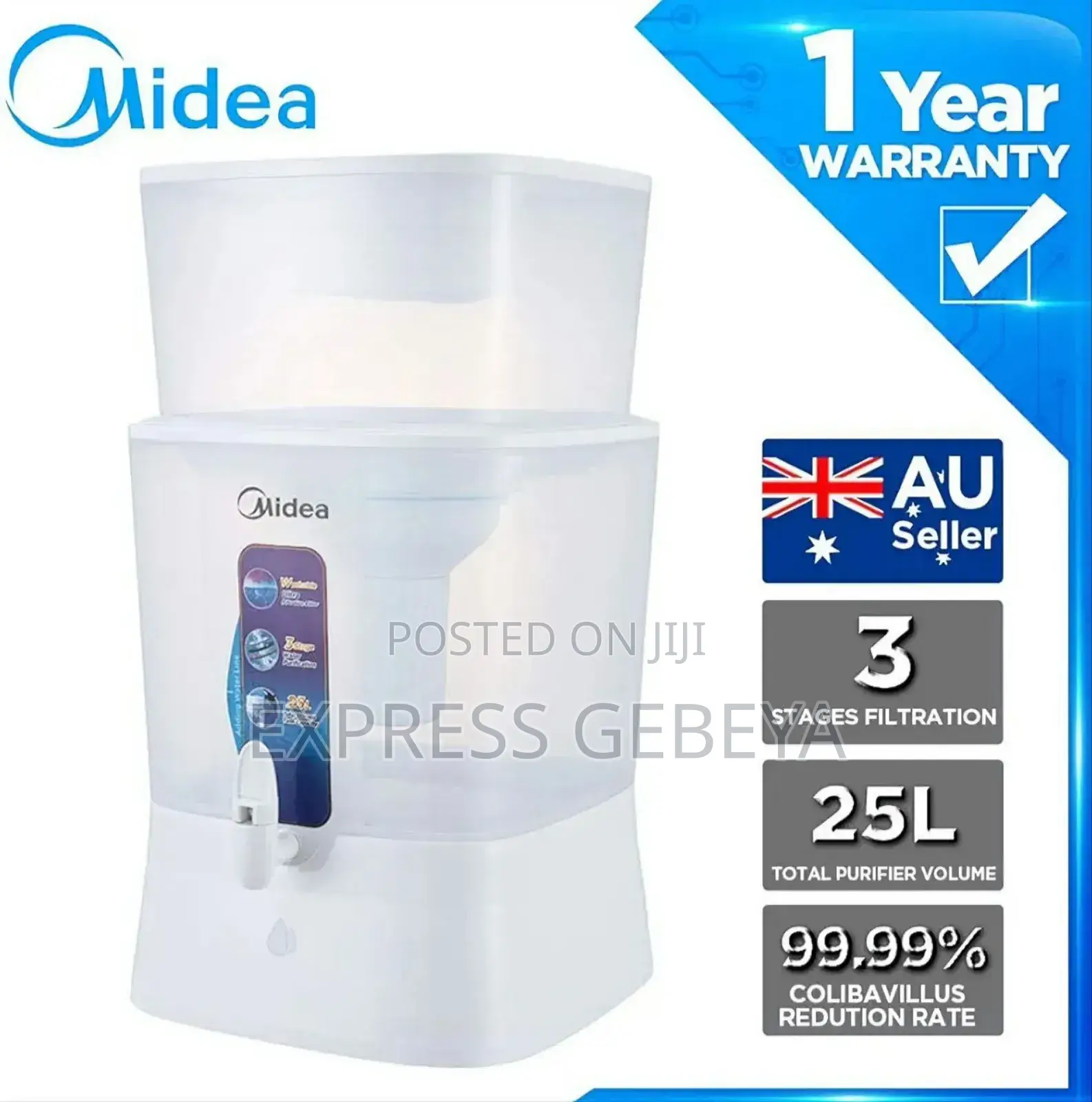 25l Water Purfier 25 ሊትር መያዝ የሚችል የዉሀ ማጣሪያ