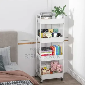 4-layer Movable Kitchen Storage Rack/Shelf