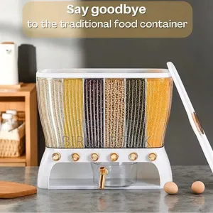 Photo - Clear Six-grid Dry Food Dispenser