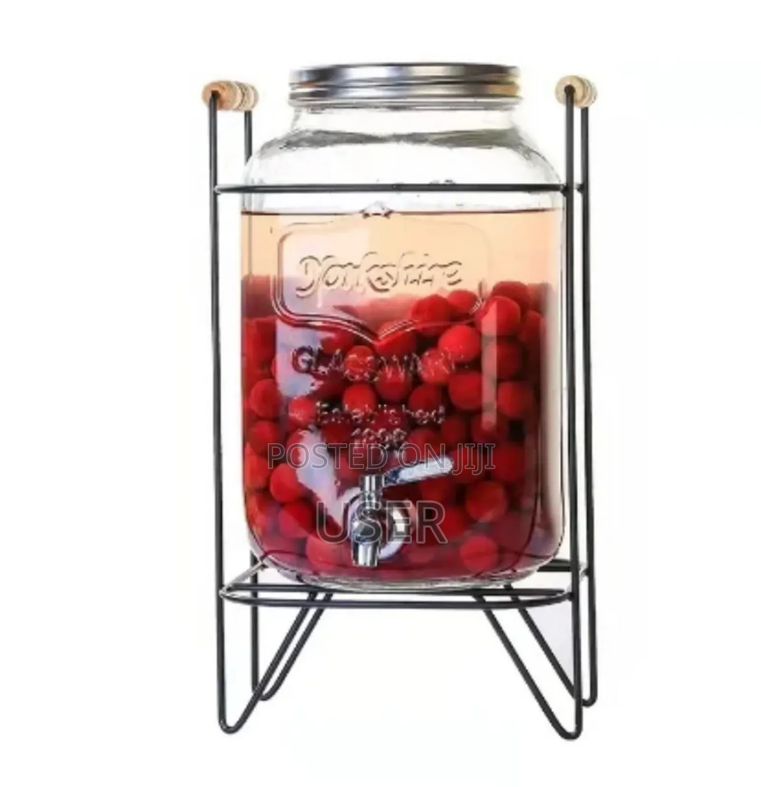 Glassware Beverage Dispenser With A Stand