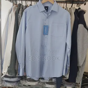 Photo - Men’S Light Blue Long-Sleeve Button-Up Shirt