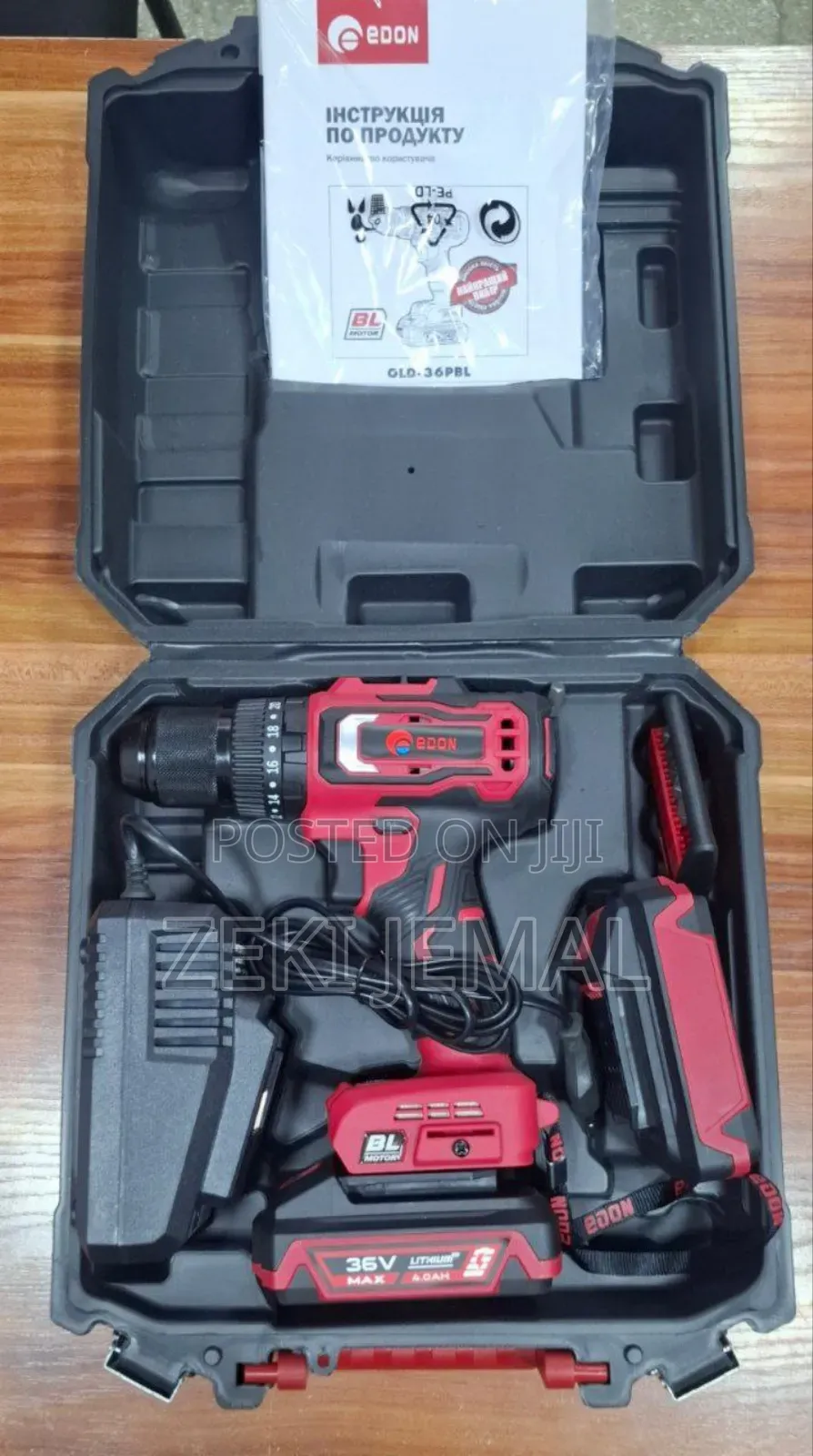 Edon Chargeable Drill 36v