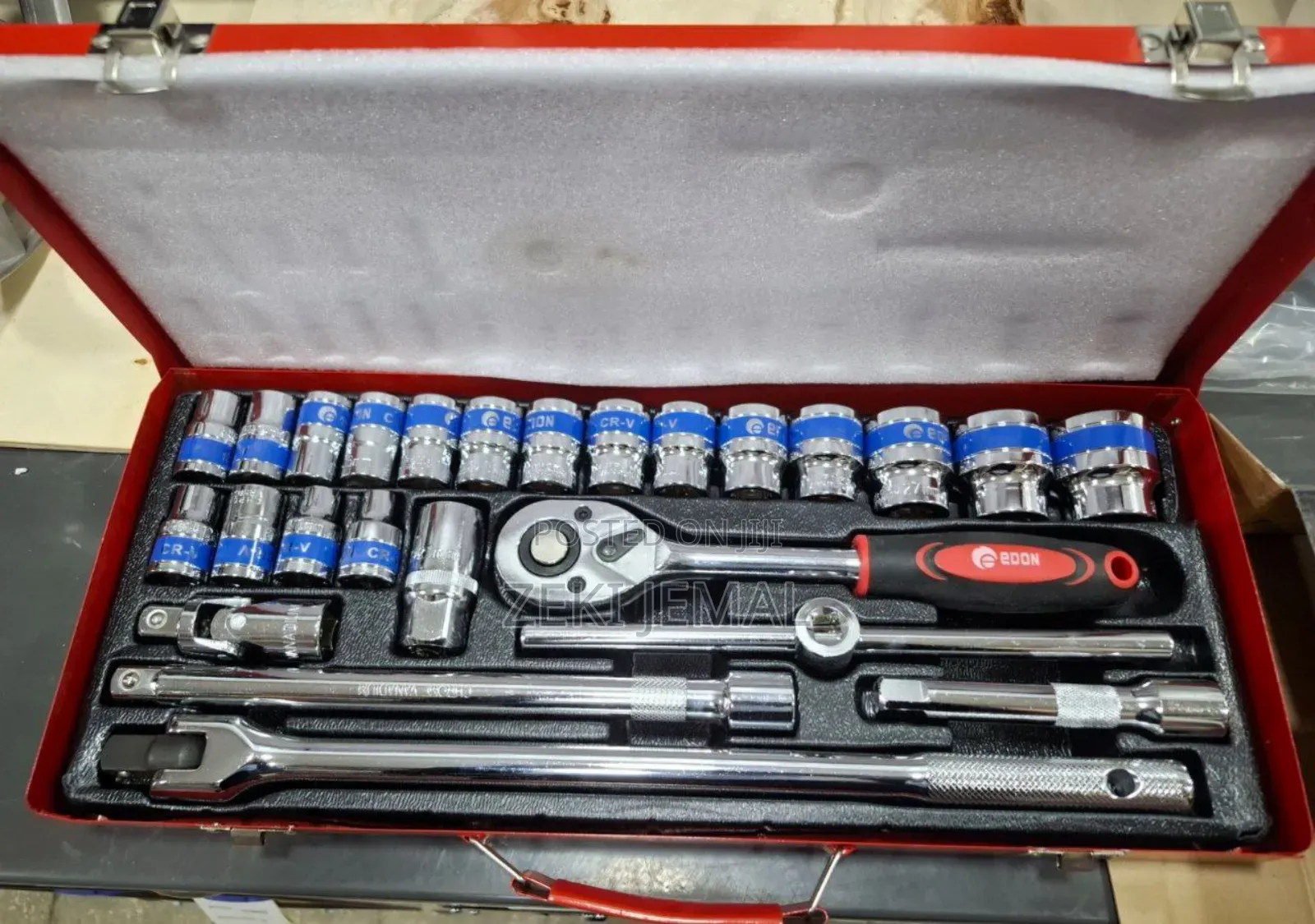 Edon 26pic Socket Set 1/2 መፍቻ