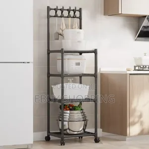 Mobile Multi-Layer Metal Utility Rack
