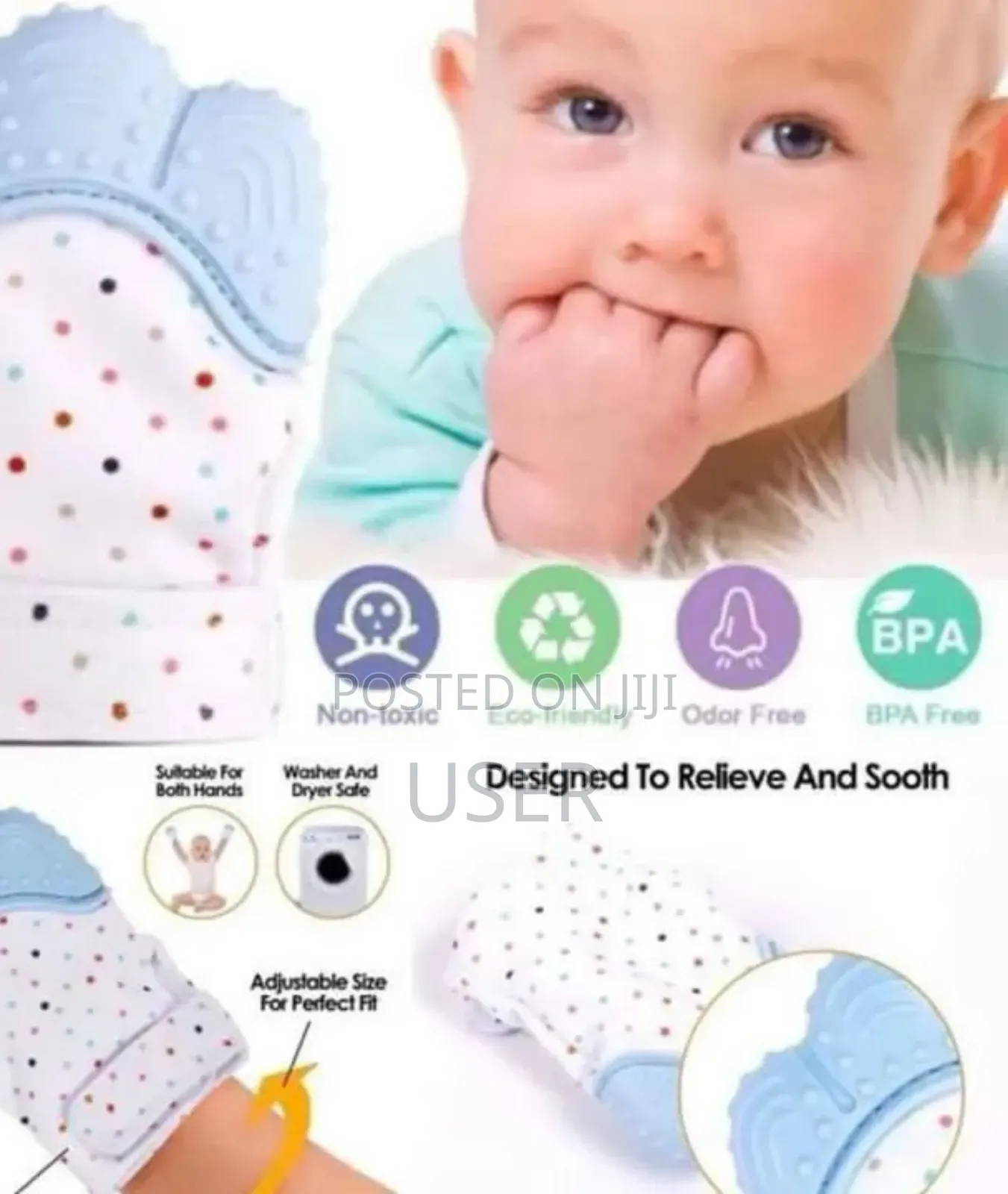 Baby Teether Silicone Gloves