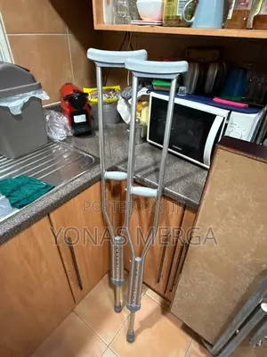 Photo - Fits Standard Aluminum Crutches瓶能crutches//Latex-Free Rubber