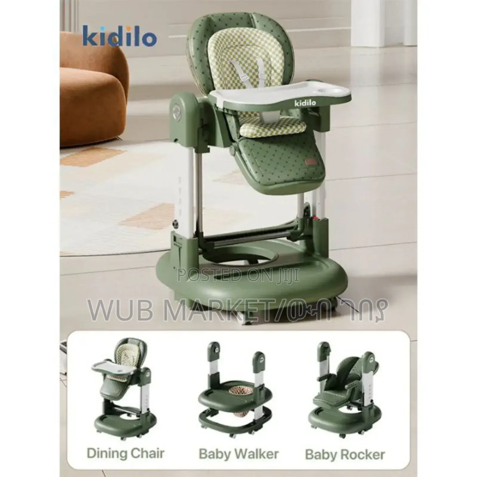 Kidilo 3 in 1 High Chair