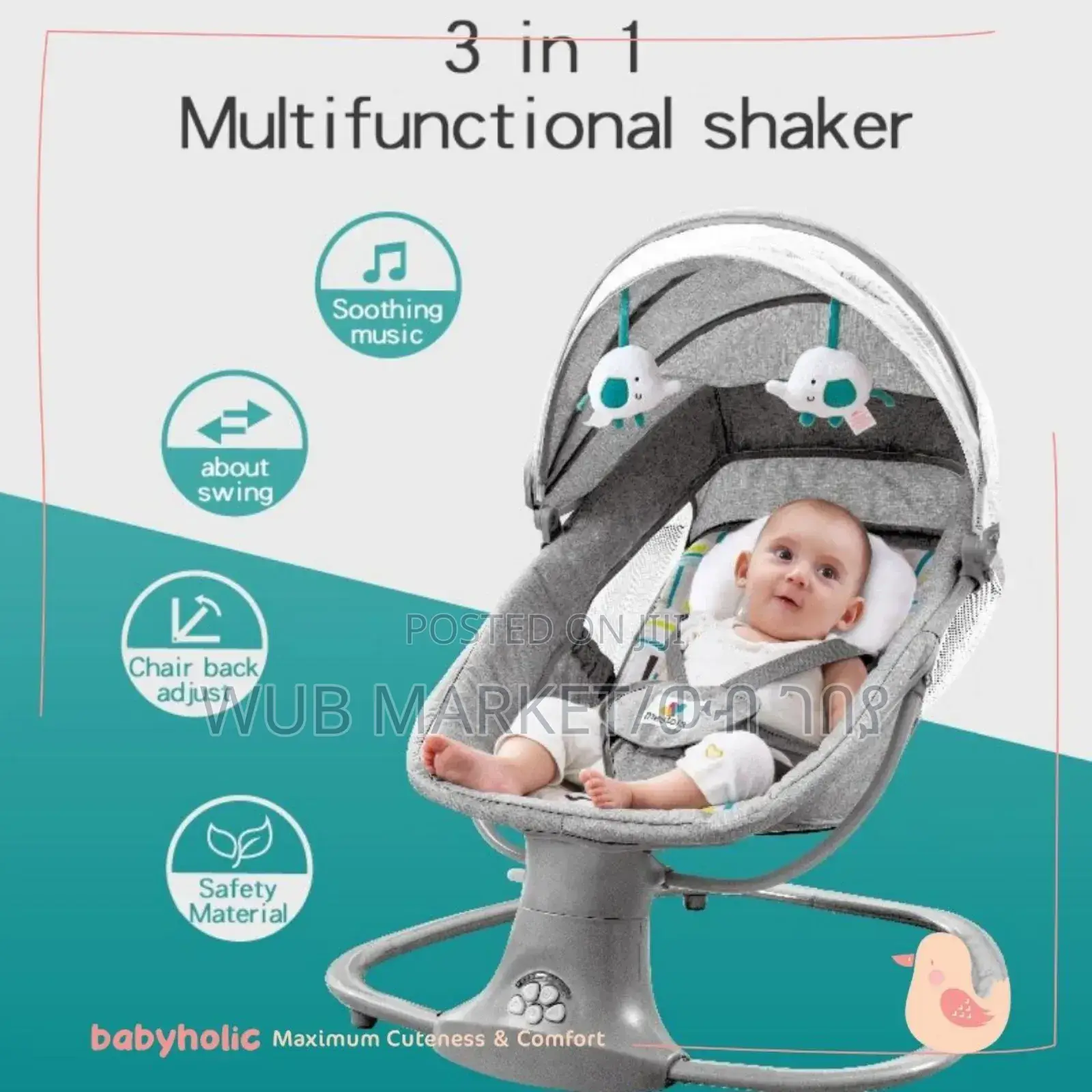 Mastella 3 In 1 Bassinet Swing