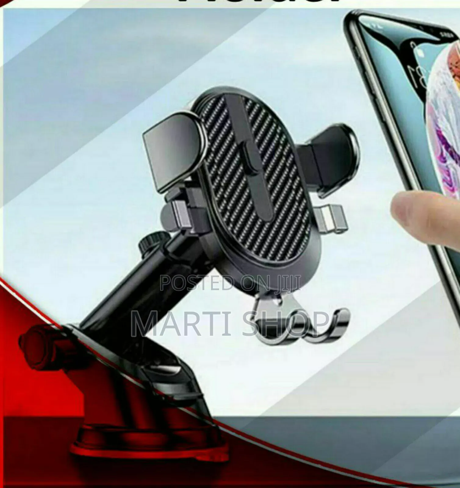 One-Push-Lock Car Phone Holder