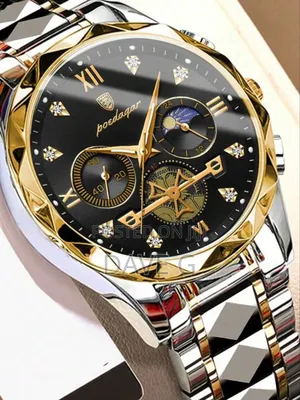 Poedagar Luxury Man Wristwatch Waterproof Luminous Chronograph Watch