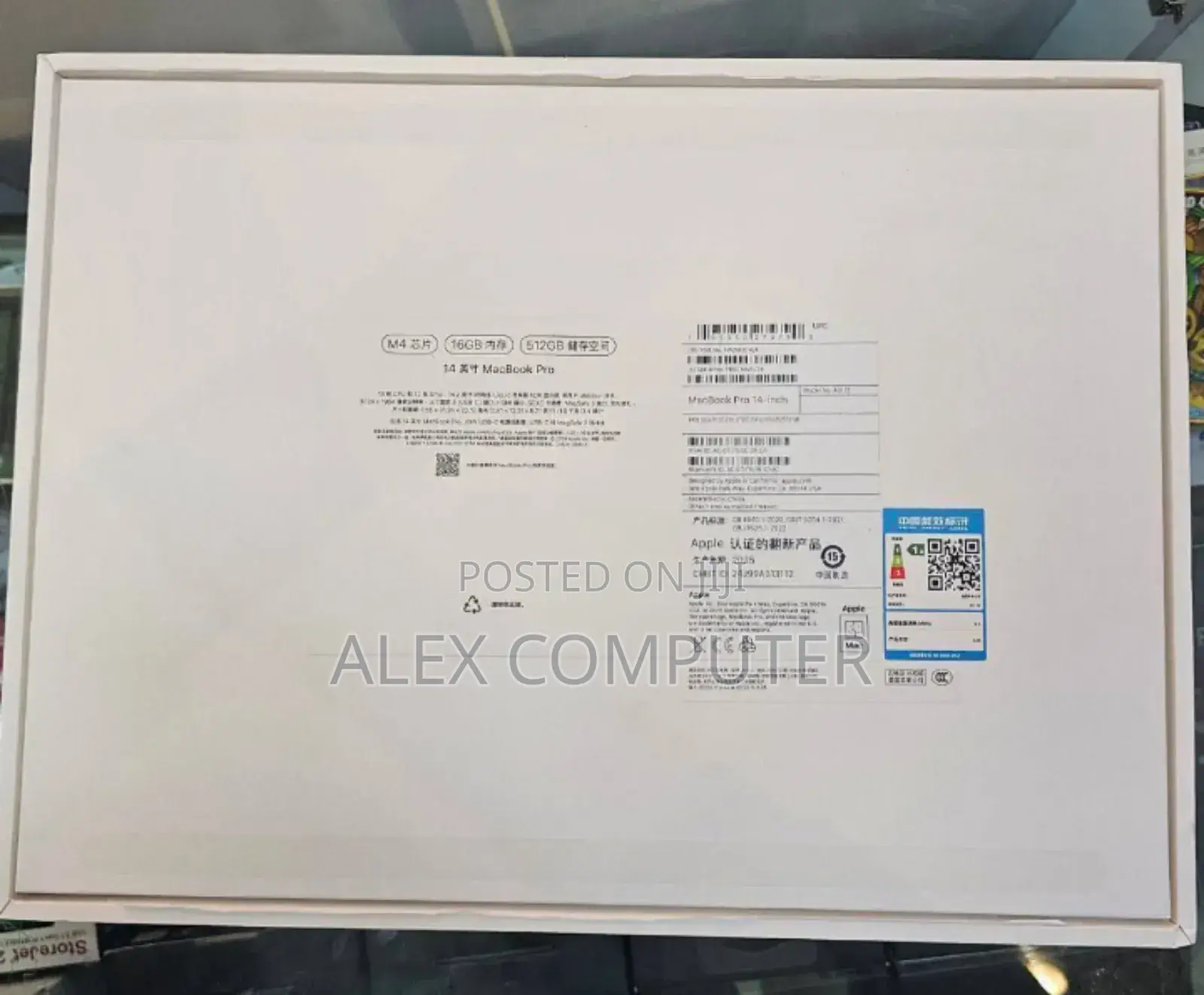 New Laptop Apple MacBook Pro 2024 M4 14-Inch 16GB Apple M4 SSD 512GB