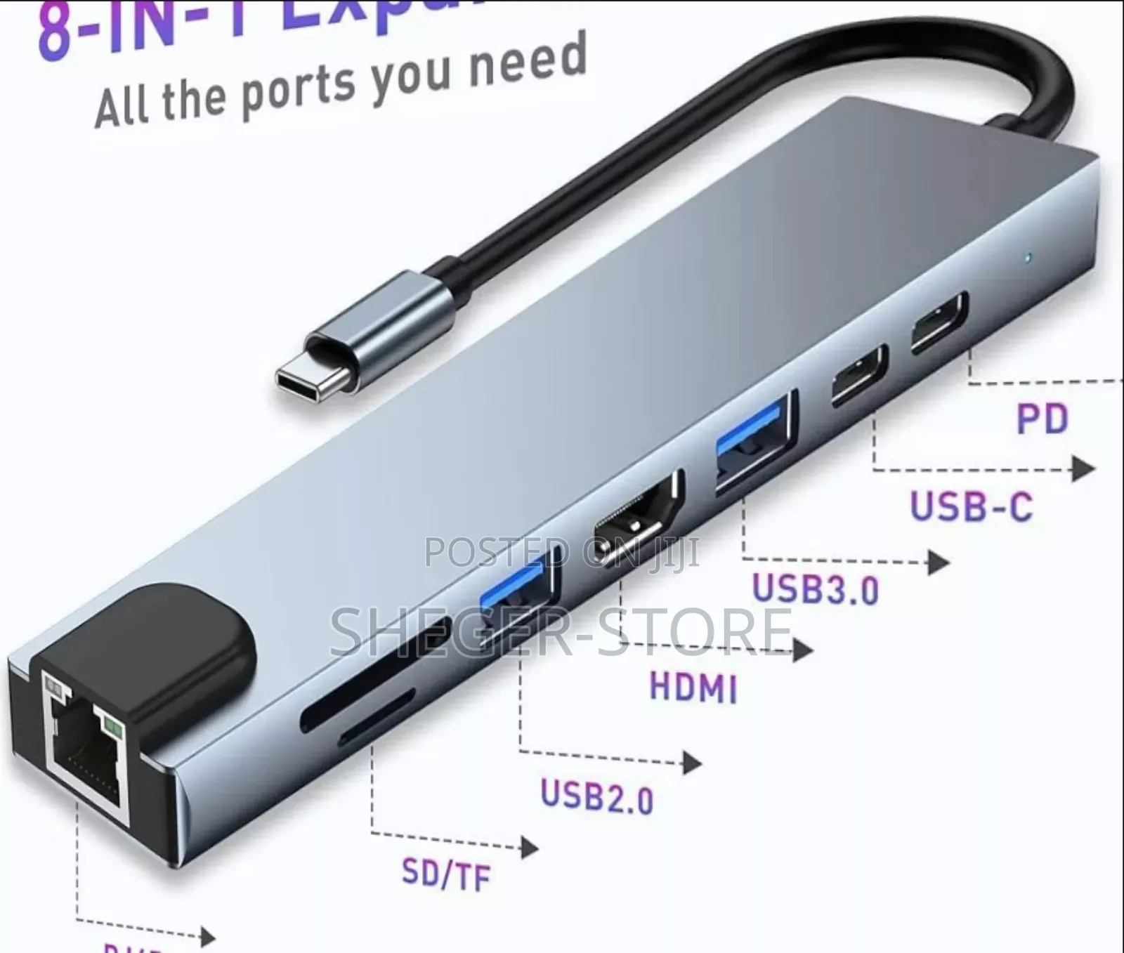 Orginal 8in1 Usb C Hub Adapter