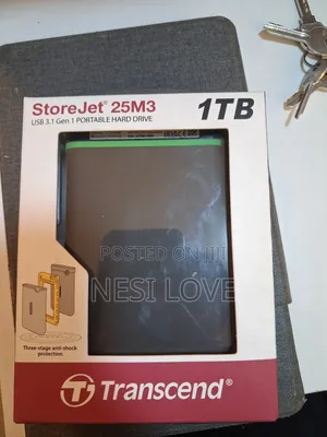 1tb Transcend External Hard Disk Drive Storage