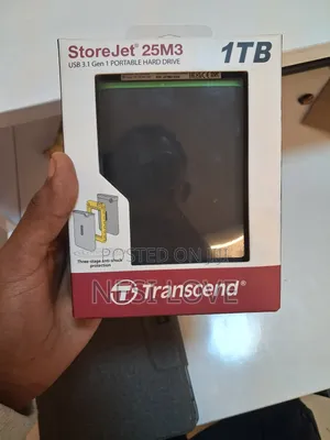 1tb Transcend External Hard Disk Drive Storage