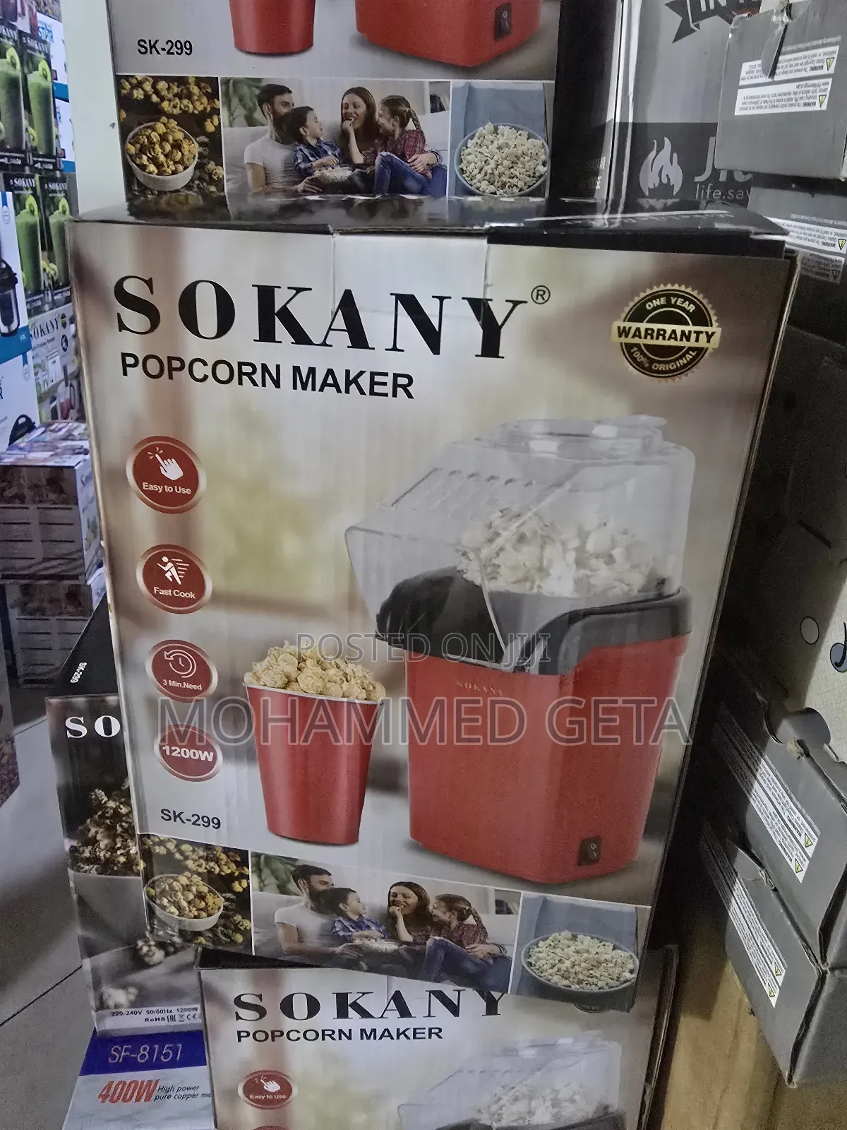 Sokany Popcorn Maker.